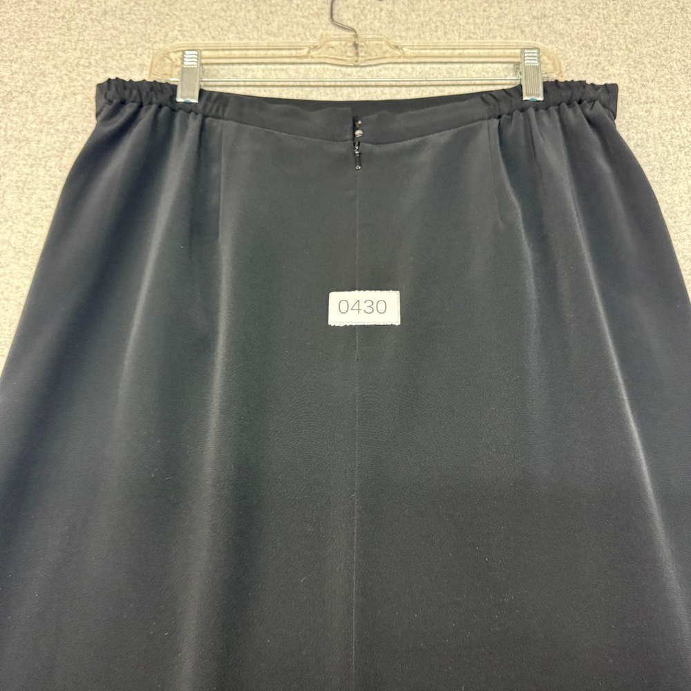 Liz Elana | Maxi Skirt | Size 16 | Black | Lined Back Vent Professional Evening - Picture 10 of 10